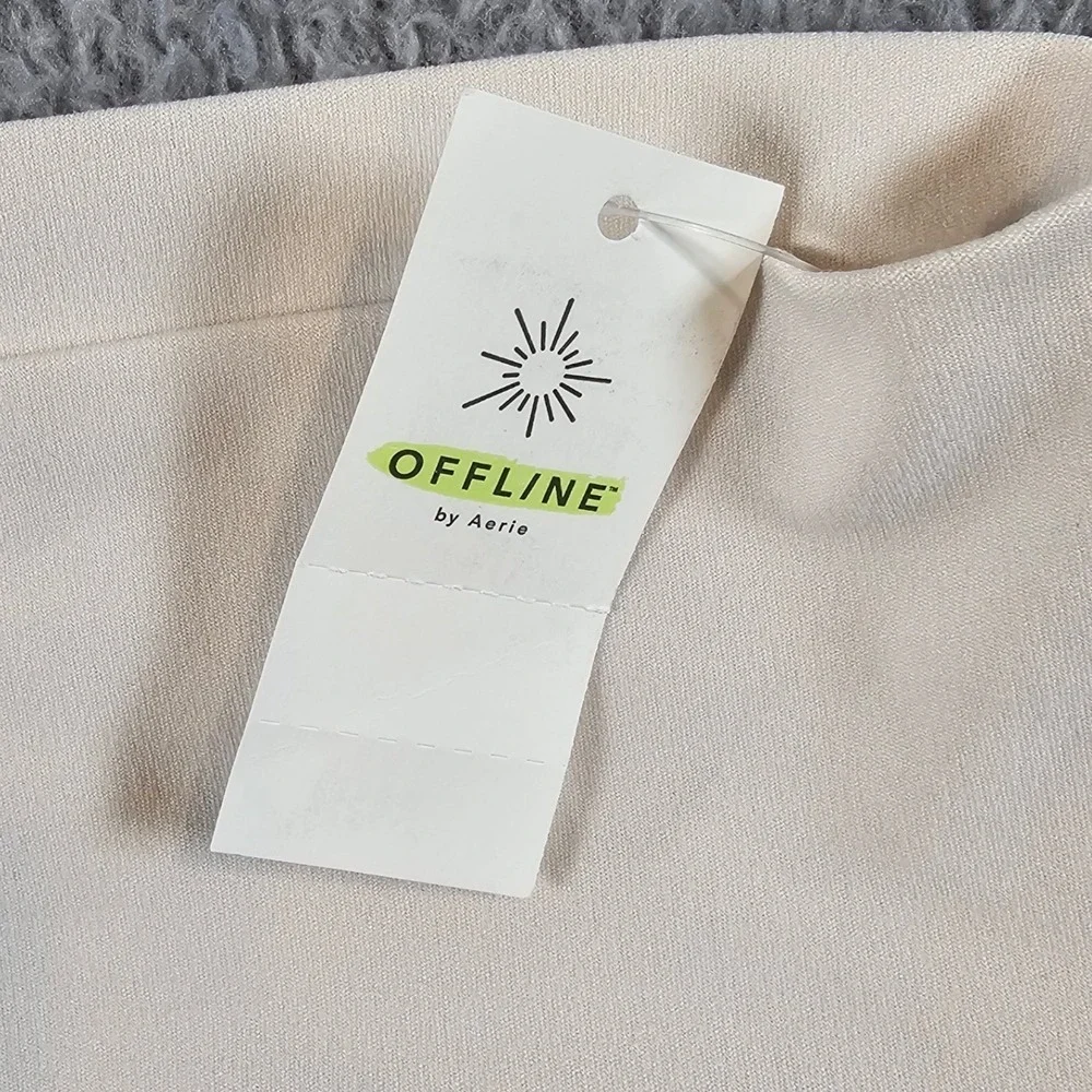 OFFLINE by Aerie Real Me Lace Skort Cream Ruffle Tiered Mini Skirt Small NEW - Picture 9 of 12